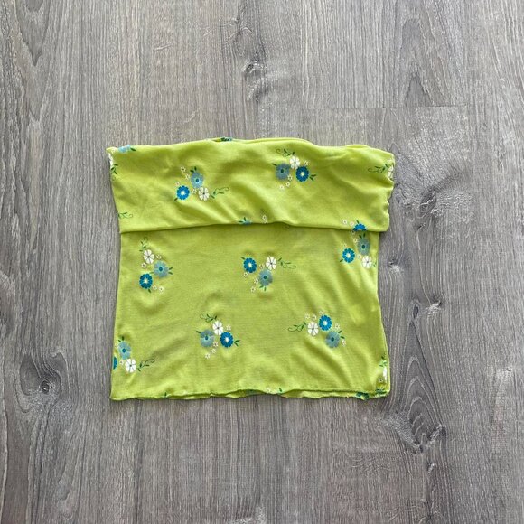 forest fairy mesh floral tube top - Picture 3 of 7